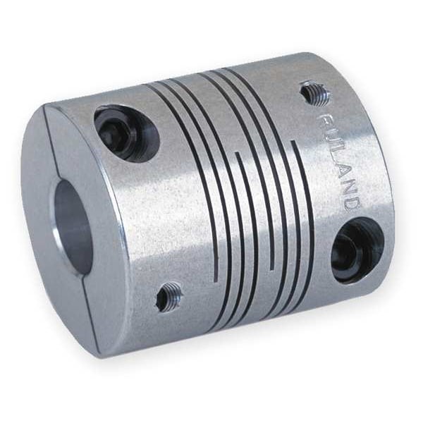Ruland Pcr16-6-5-A Coupling, 4 Beam Clamp, Bore 3/8 X 5/16 In
