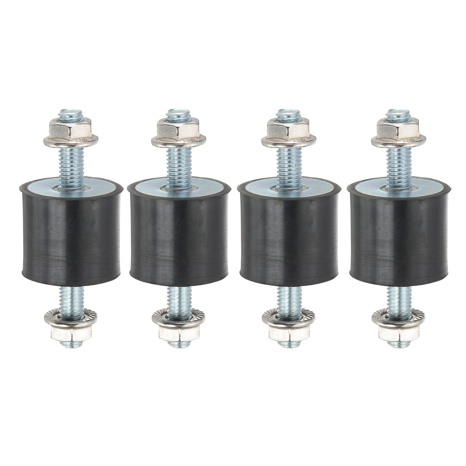 M8-30x25mm Rubber Isolator Mounts Vibration Studs Shock Absorber, 4Pcs (71mm)