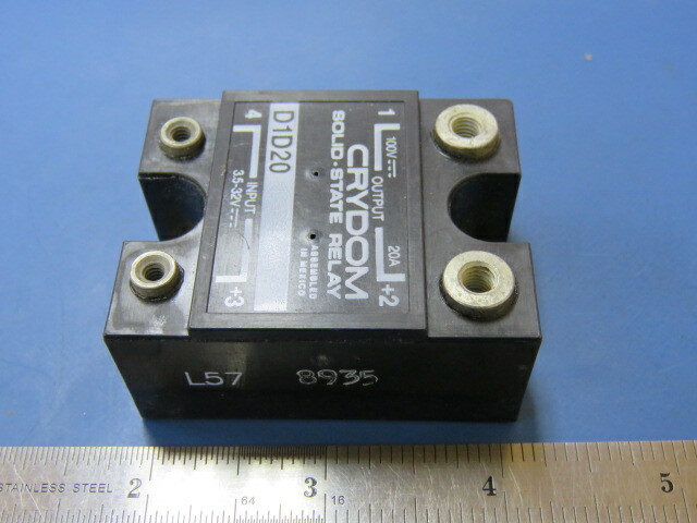 CRYDOM D1D20 Qty of 1 per Lot Solid State SPST-NO (1 Form A) Hockey Puck