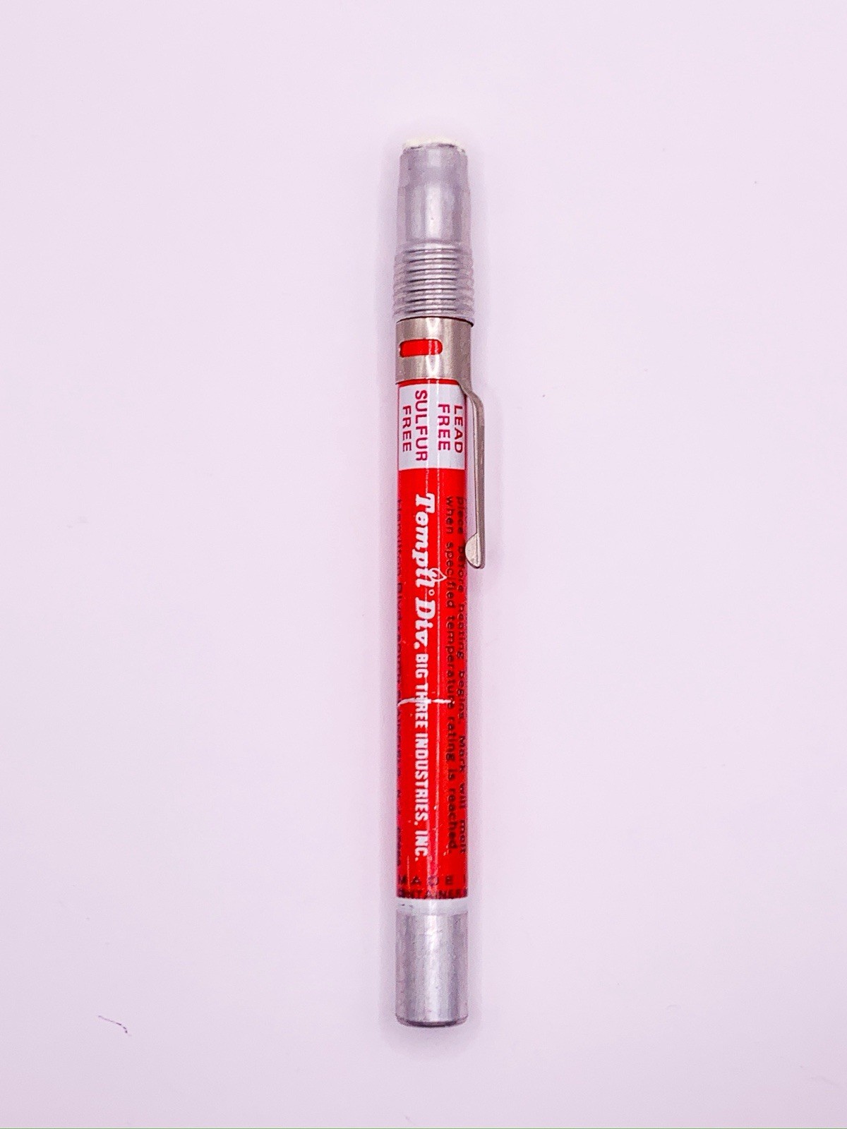 TEMPIL TEMPERATURE INDICATOR STICK 900 DEG. F 482 DEG. C TEMPILSTIK