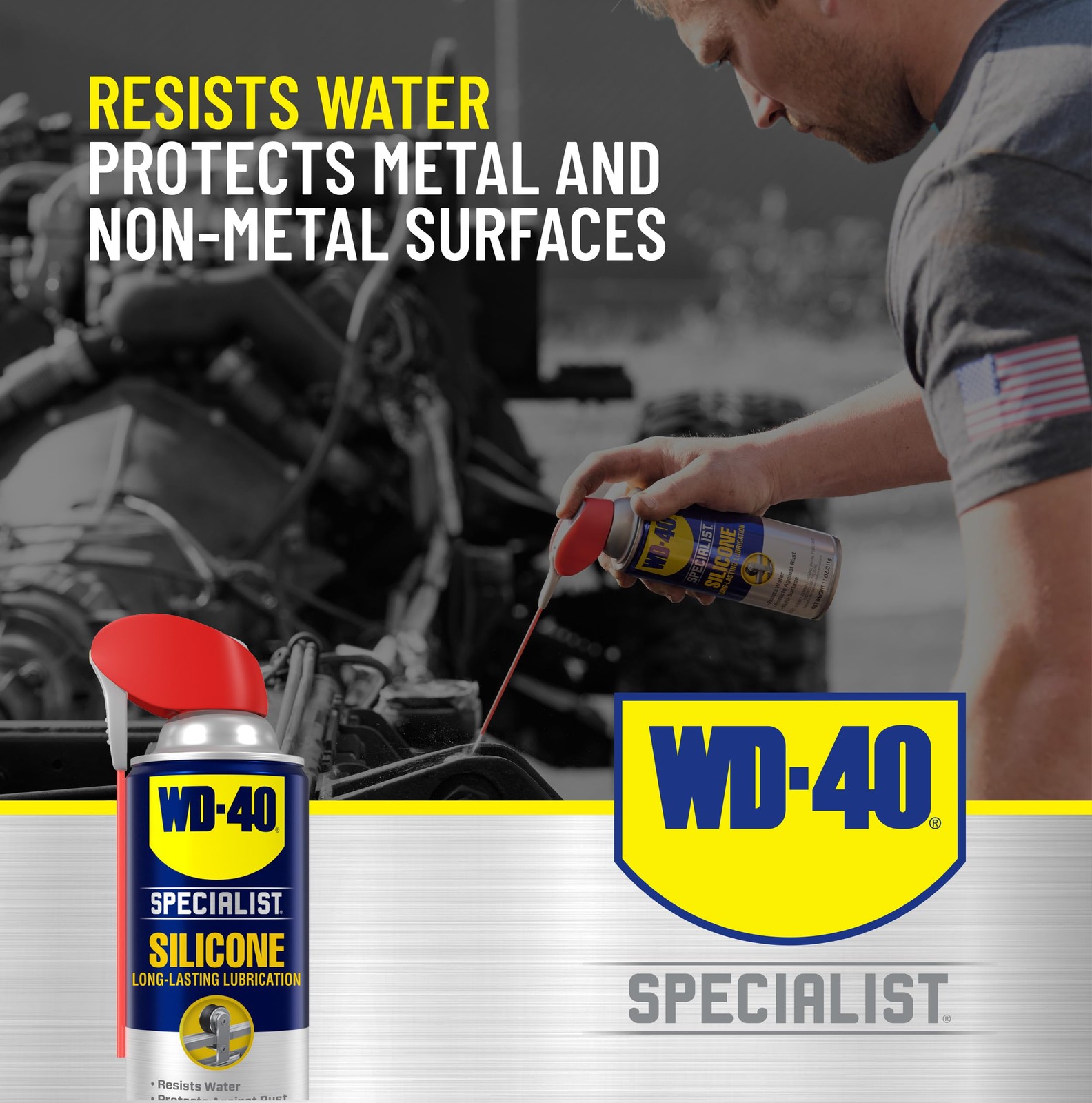 Specialist Silicone Lubricant with Smart Straw, 2-Way Spray, 11 OZ, 6-Pack