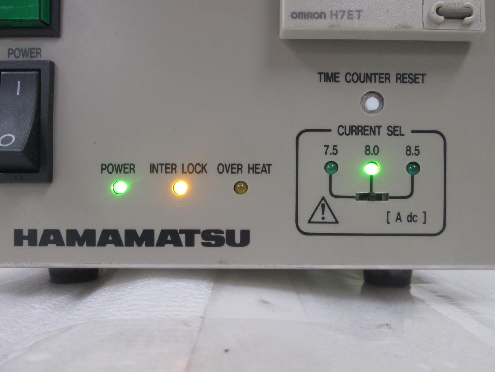 HAMAMATSU PHOTONICS C8849 REGULATED CURRENT POWER SUPPLY FOR MODEL XE HG-LE LAMP