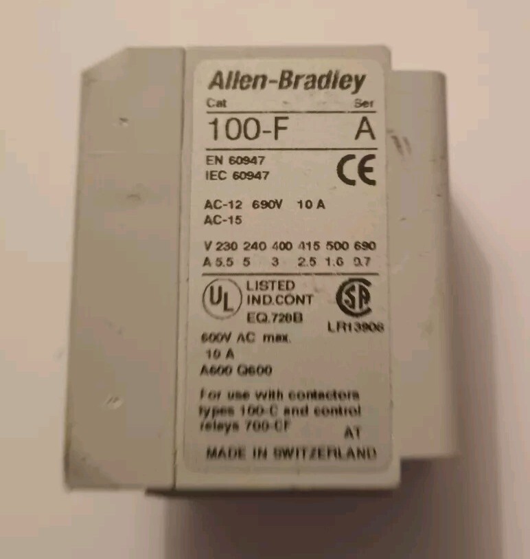 AB ALLEN BRADLEY 100-F Ser A AB ALLEN BRADLEY 100-F C11 Ser A