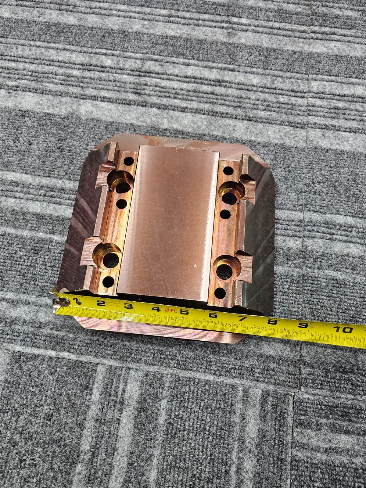 SE 1757.001 Copper Contact Component Part 8 inch Length x 8 inch Width