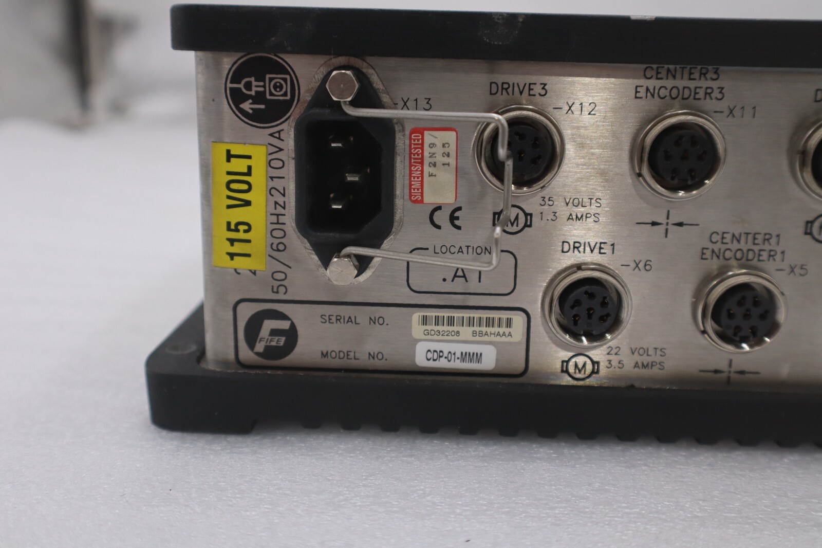 FIFE CDP-01-MMM CONTROL ASSEMBLY WEB GUIDE 120 / 240 VAC STOCK 619D