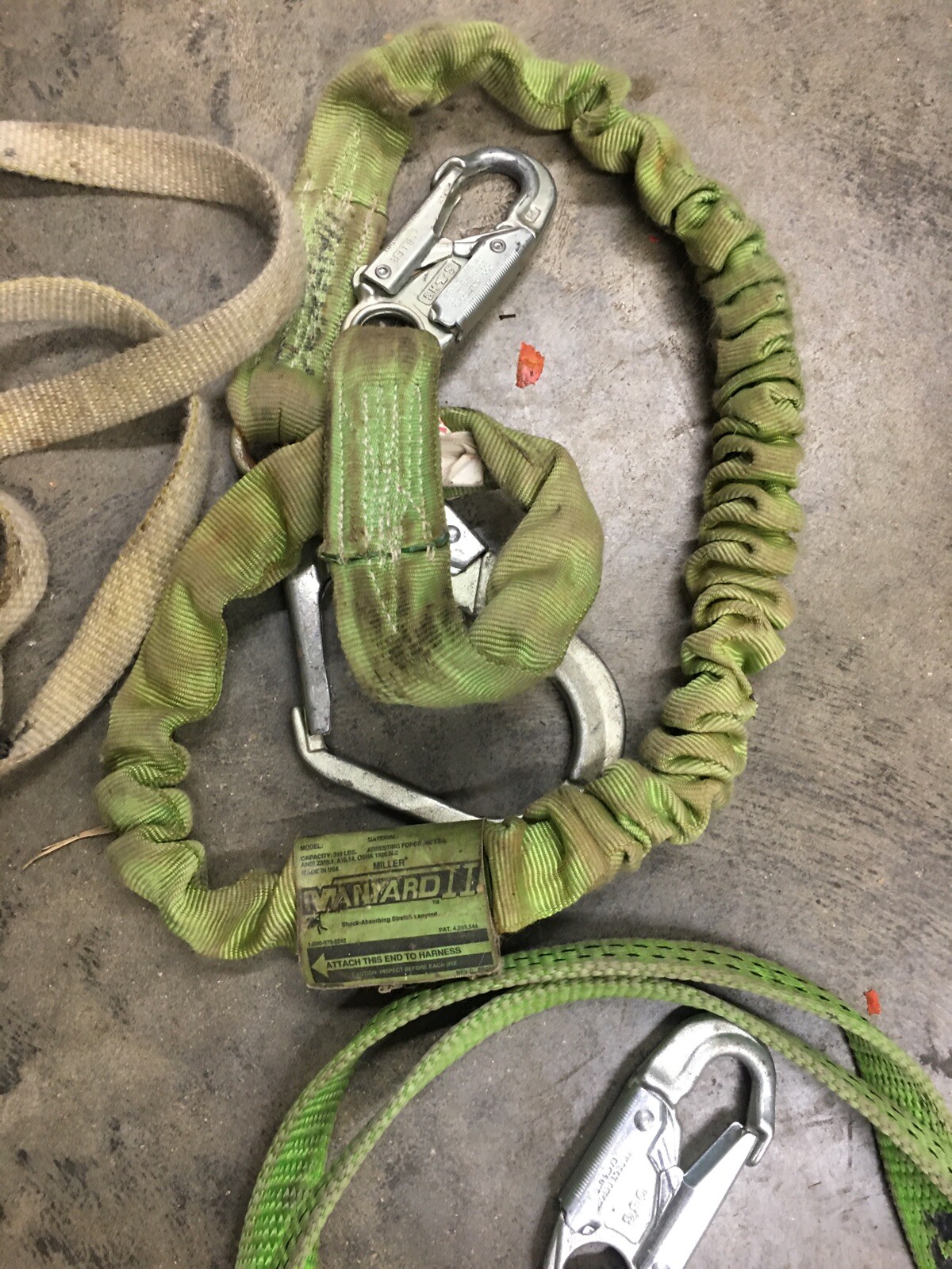 Miller, Klein, Safety Lanyards, Vests, Belts Lot, 8798B/6FTGN