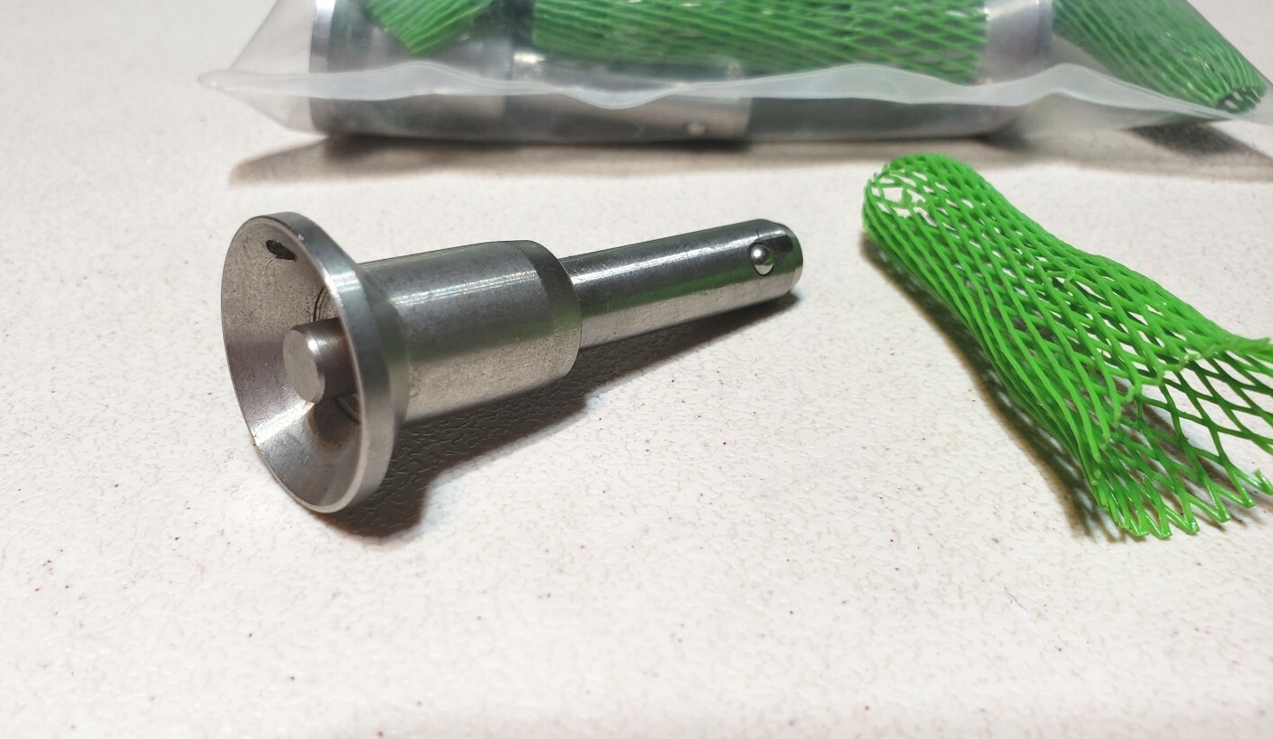 CARRLANE MARINE BALL LOCK PIN CL-6-MBPM-1.00-S 3/8″ Shank Dia.,1″ Grip Length