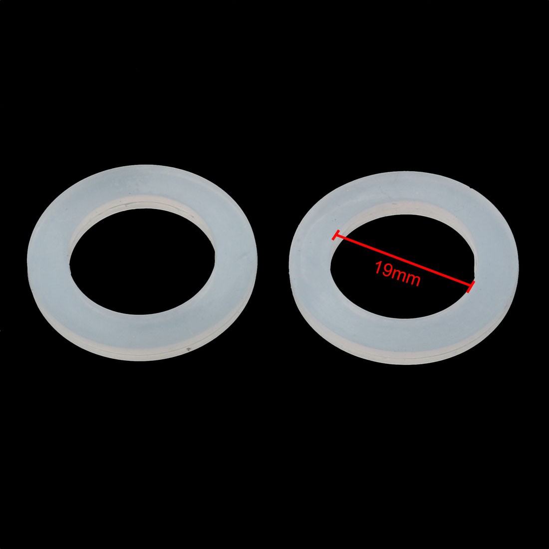 10 x White Silicone Round Flat Washer Assortment Size 19x31x3mm Flat Washer