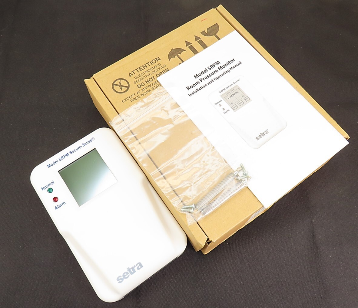 Setra SRPMR05WBA1E SRPM Secure-Sense Room Pressure Monitor NEW IN BOX