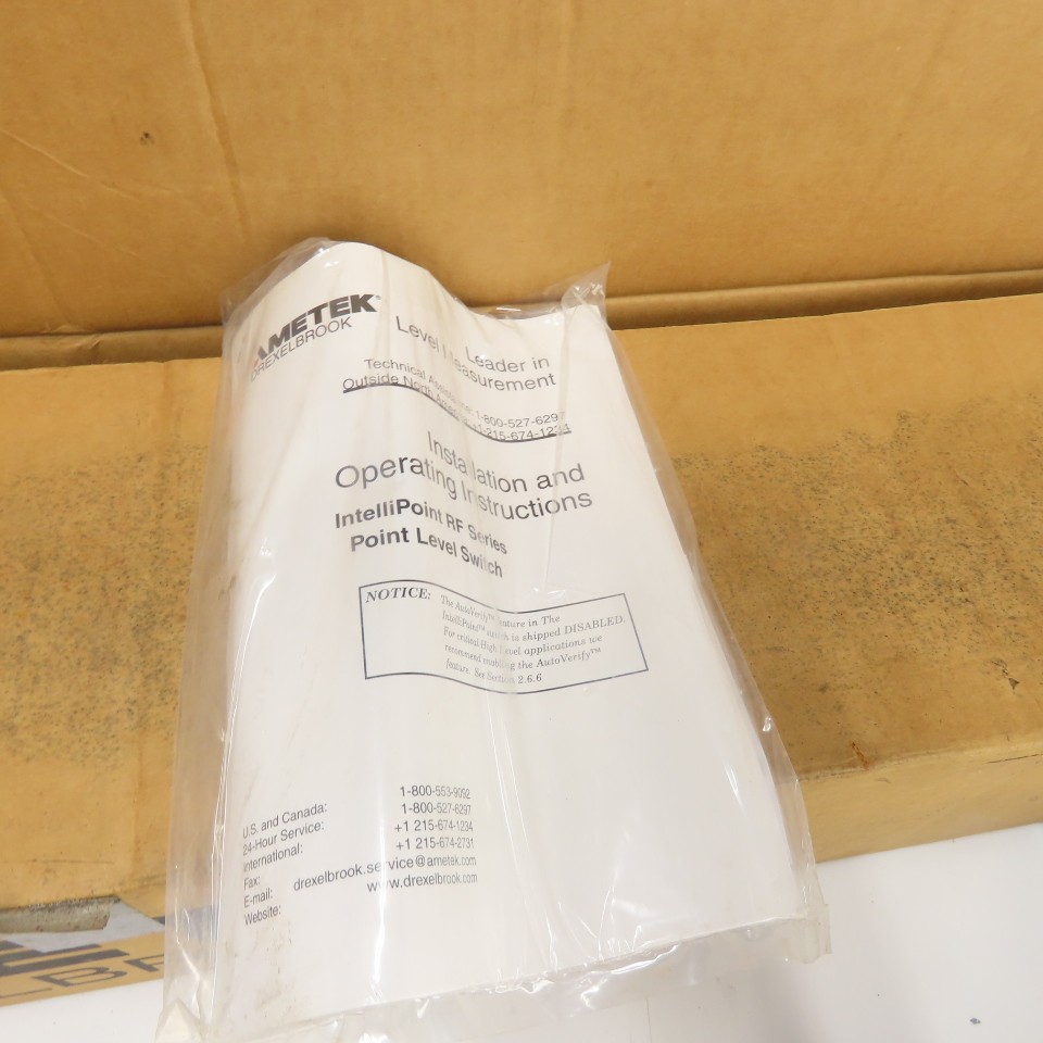 Drexelbrook Ametek 700-1202-021 Sensing Element 36″ Probe 85-250VAC 21-100VDC