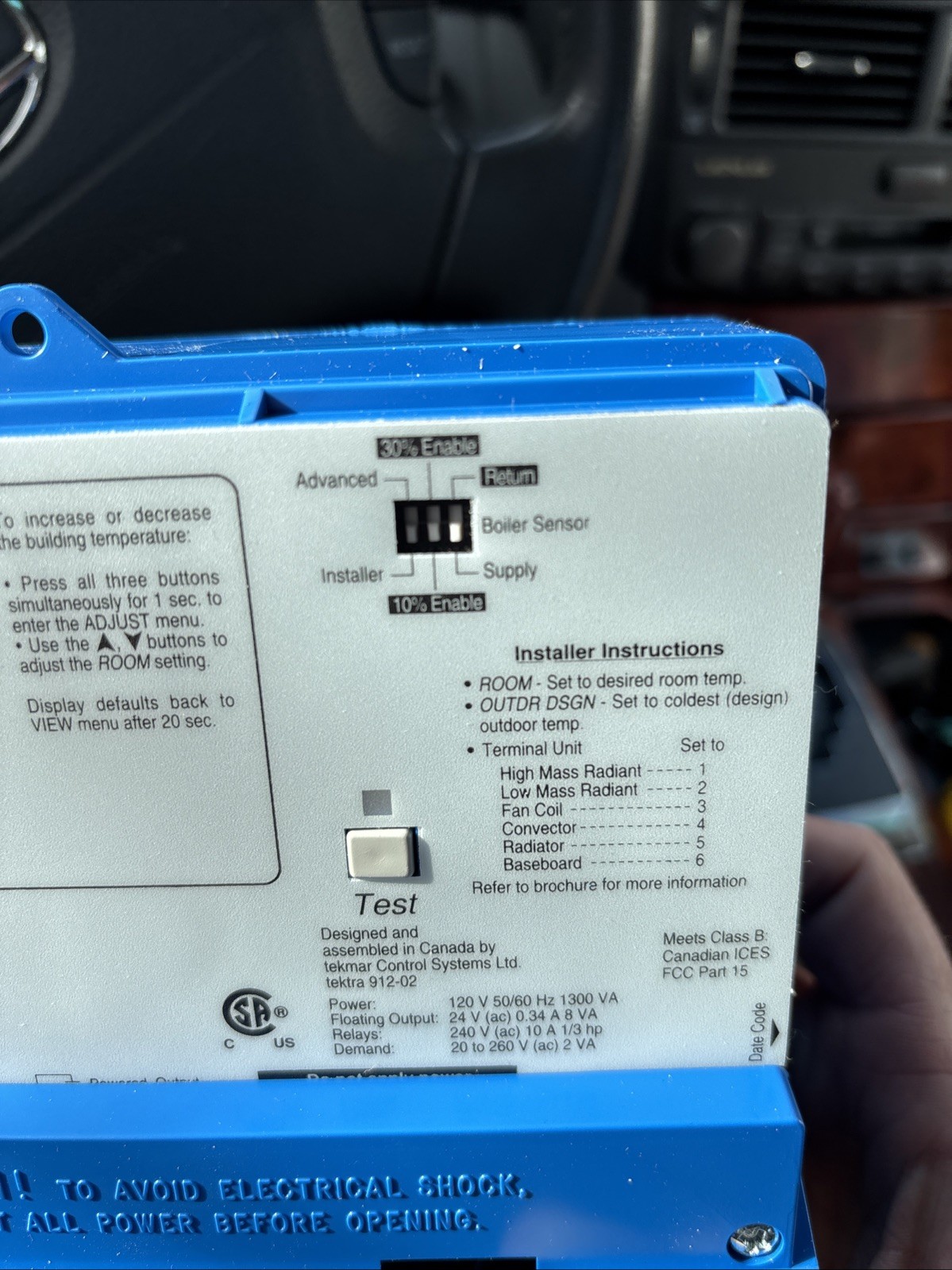 Tekmar 360 Mixing Control With Outdoor & 1 Universal Sensor