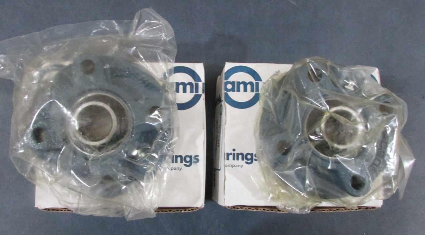 Ami UCPG205 4 Bolt Mounted Flange Bearing Lot of 2