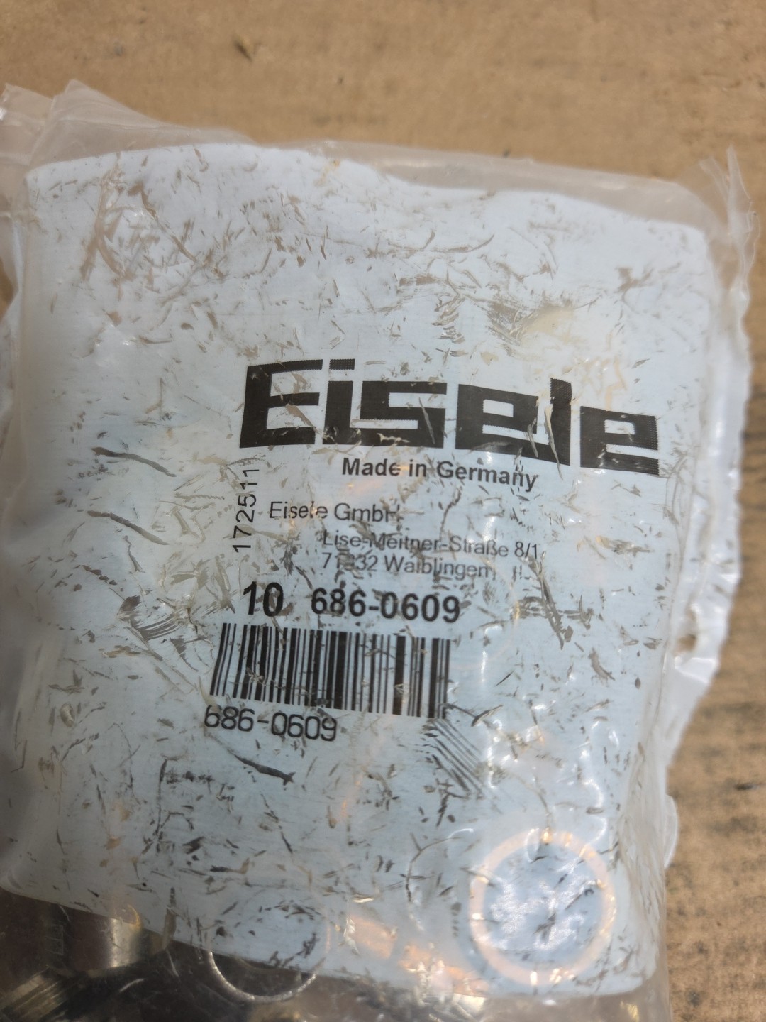 Bag Of 10 Eisele 686-0609 Push to Connect Fittings – 90° Elbow, Swivel