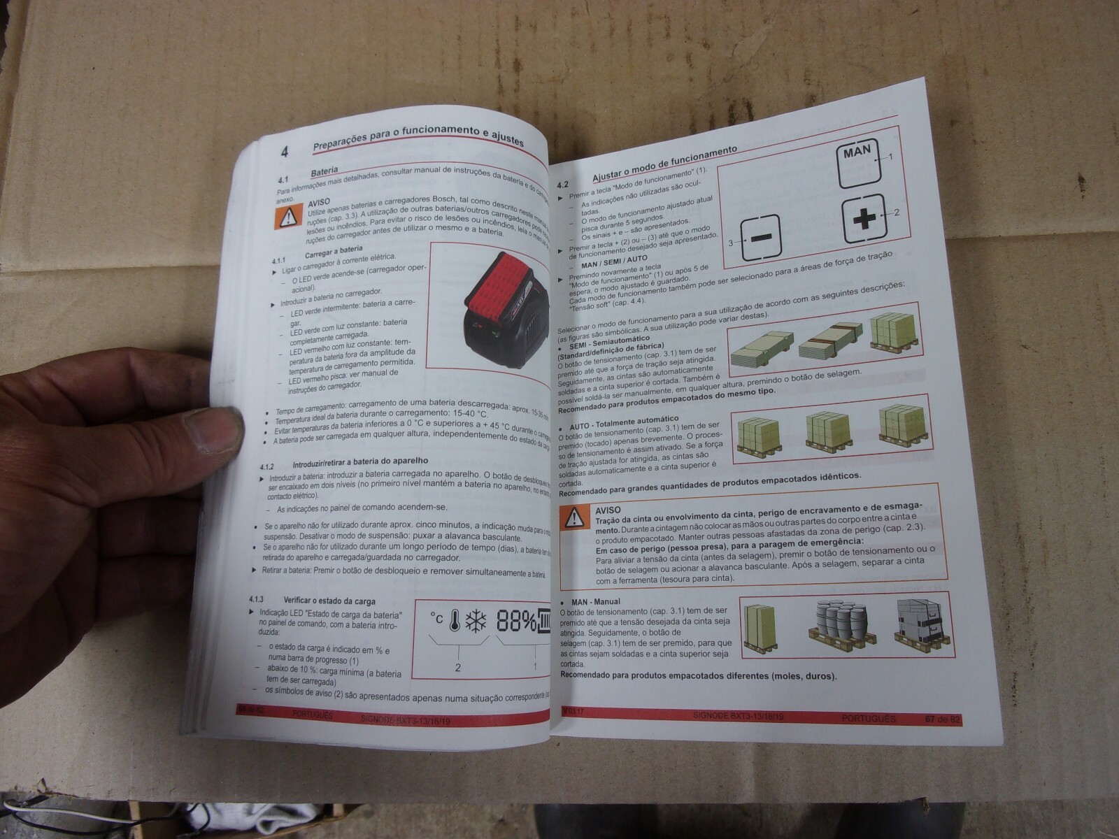 SIGNODE BXT3-19 Strapping Combo Tool Battery Operating Instructions Manual Book