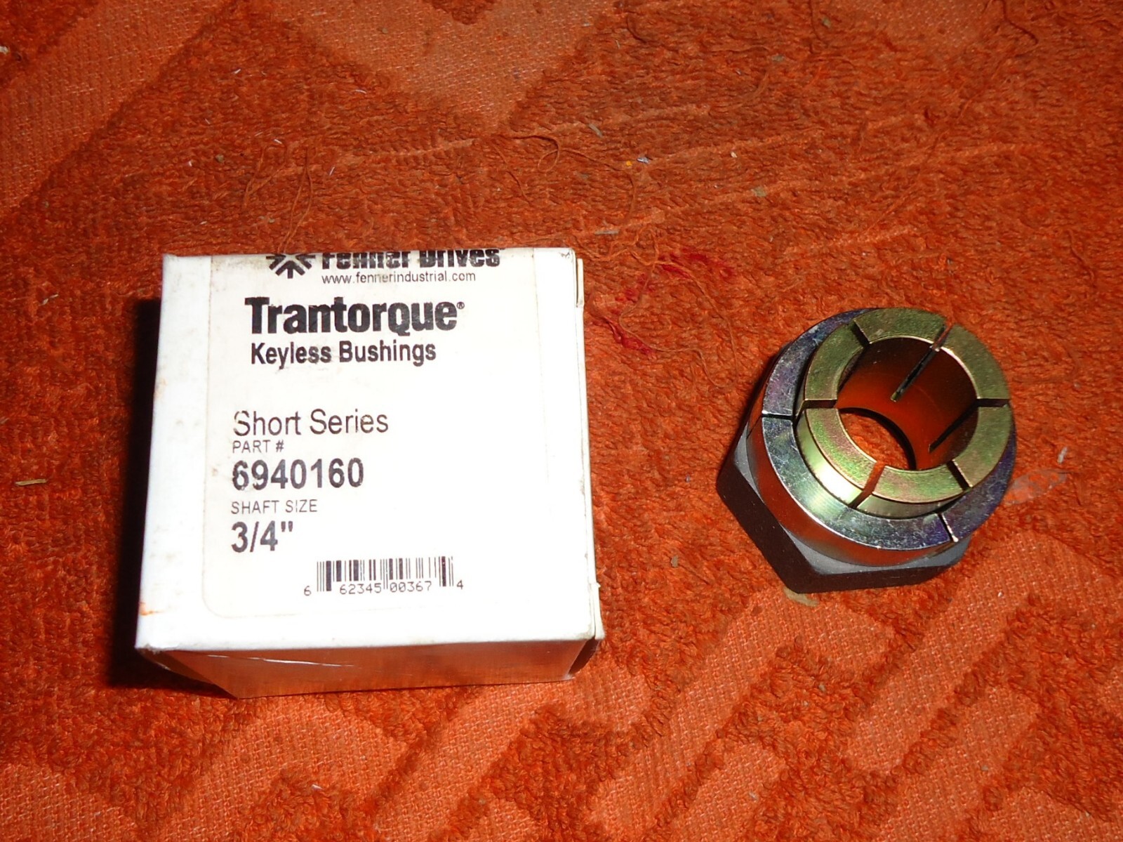*NEW* TRANTORQUE 6940160 3/4″ Short Series Keyless Bushing