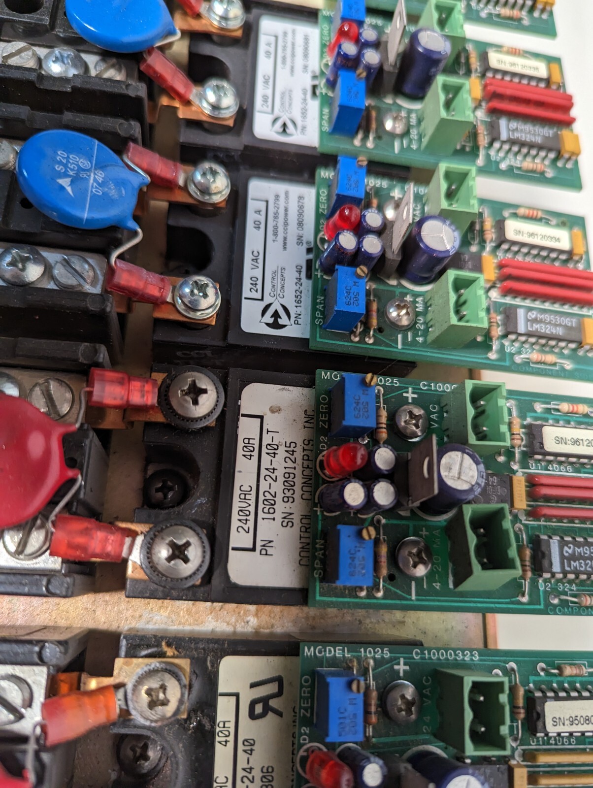 Control Concepts SCR power controller 1600-PM6-01/(4)1652-24-30-USD/(2)1652-24-4