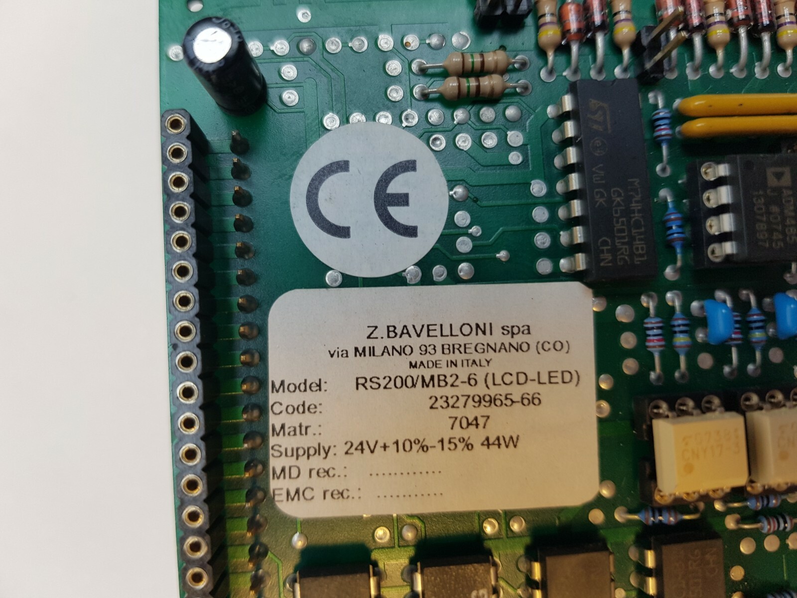 Z.BAVELLONI RS200/MB2-6 (LCD-LED) 23279965-66 7047