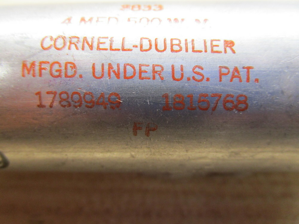 Cornell-Dubilier 3833 Capacitor