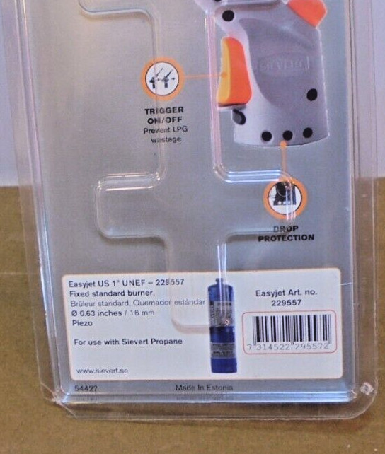 New Sievert Easyjet Lightweight Propane Torch 229557 Ships Free