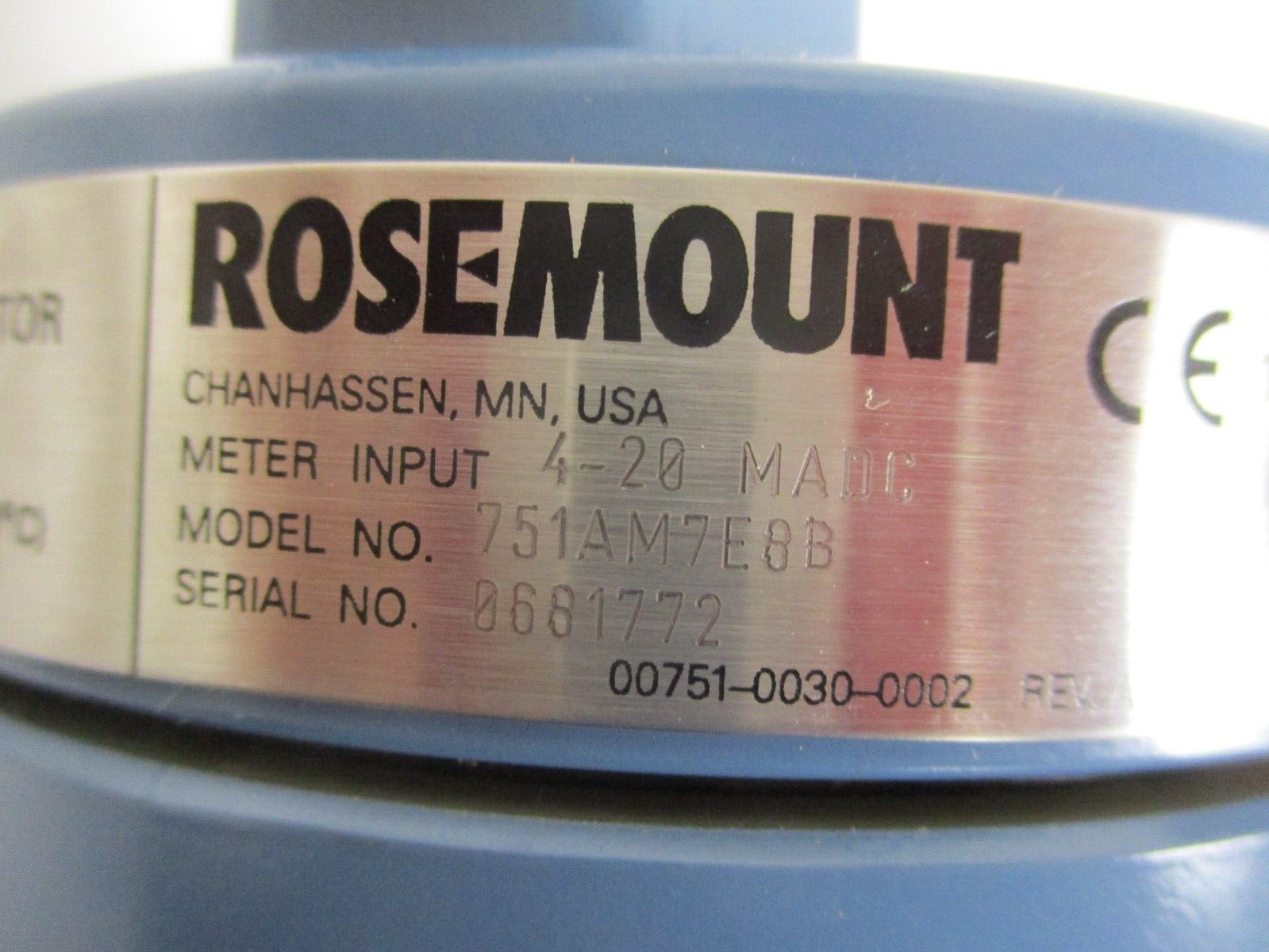 ROSEMOUNT , 751AM7E8B , FIELD SIGNAL INDICATOR , with MOUNTING BRACKET