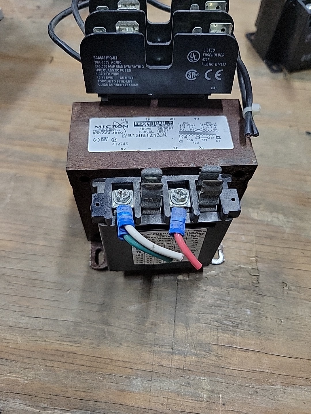 Micron B150BTZ13JK 150VA CNTL TFMR