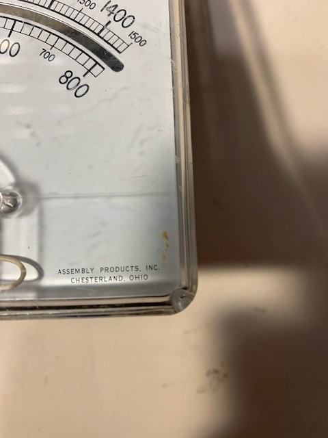 Assembly Products Industrial Temperature Gauge 1500 Degrees F Model 451