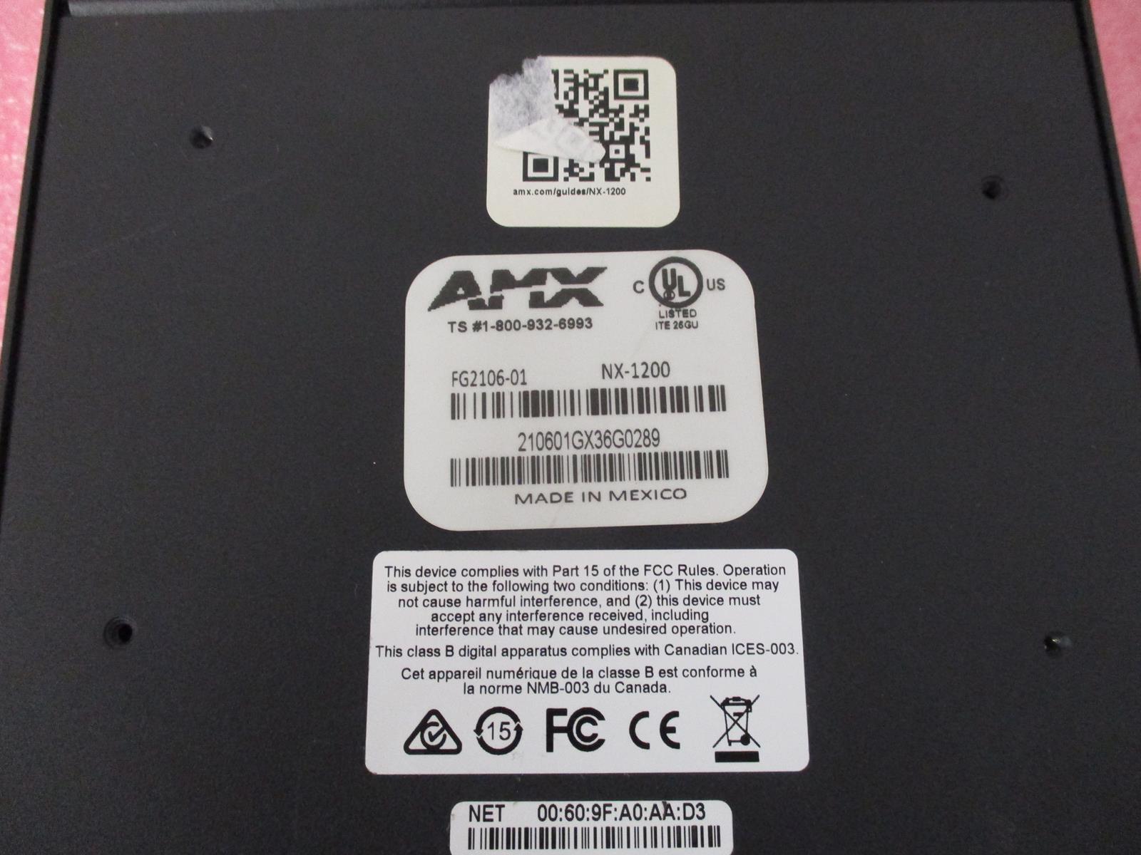 AMX NX-1200 NETLINK NX INTEGRATED CONTROLLER FG2106-01