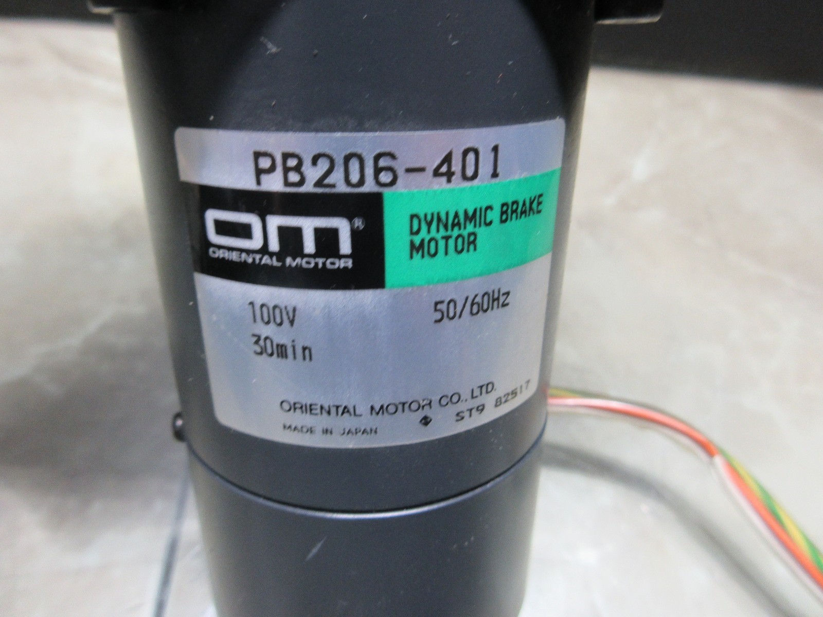 ORIENTAL MOTOR DYNAMIC BRAKE MOTOR PB206-401 100V 50/60HZ 2GN60K CNC