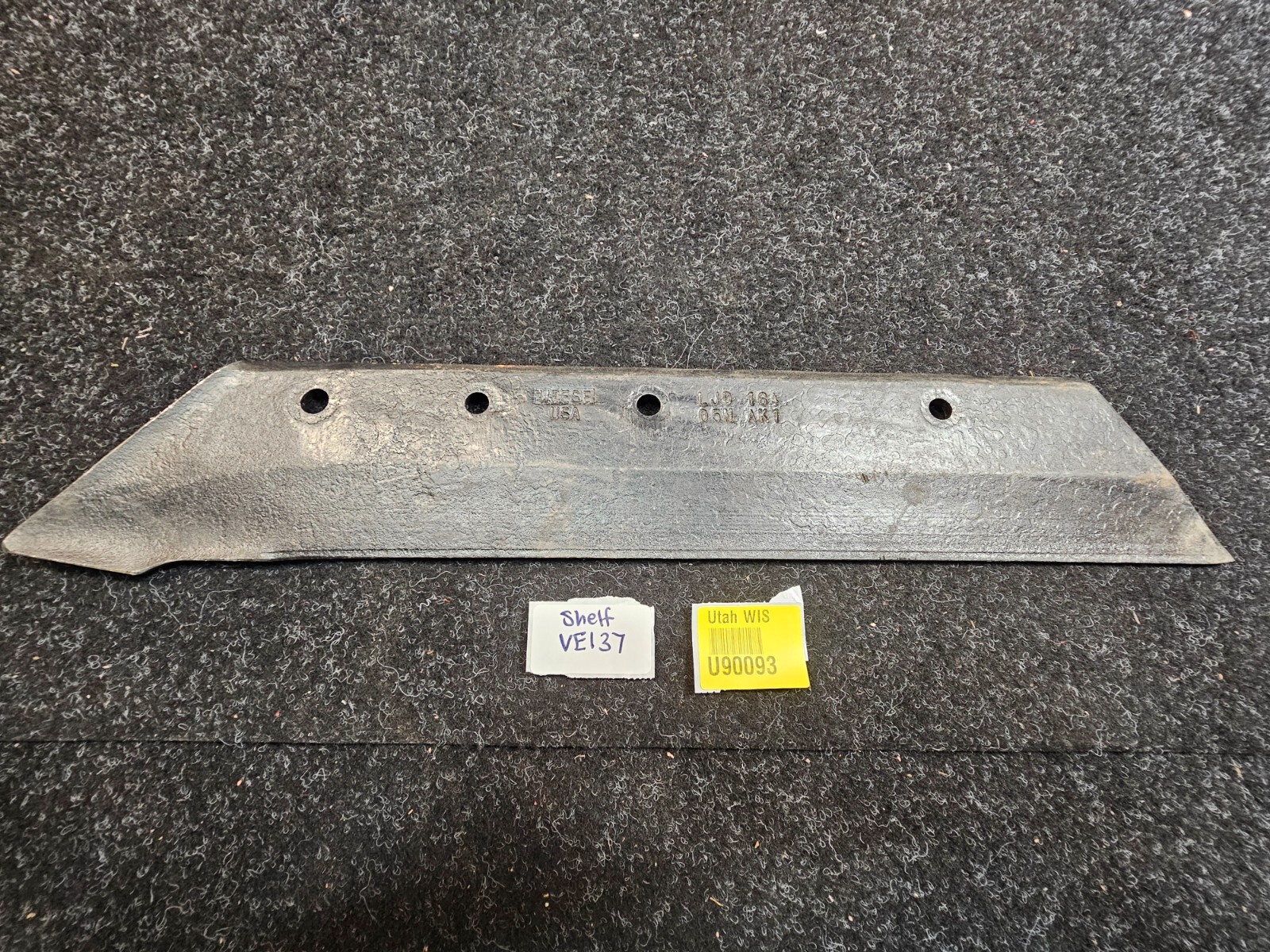 Wiese 4 Bolt Plow Share LJD 164 05N AK1, 4-1/8″ Wide For John Deere NU1036-1046