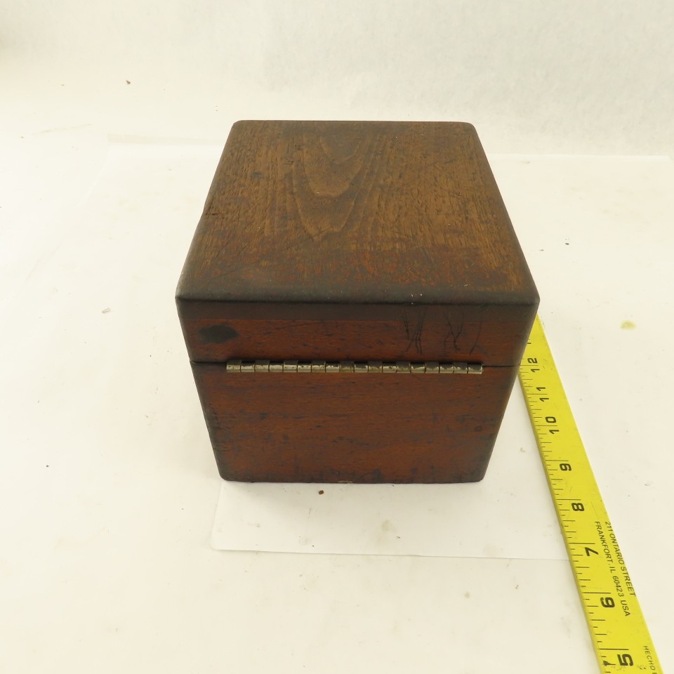 6″ x 7″ x 5-1/2″ Tall Wooden Tooling Storage Case Holder 3/8″ 1/2″ Shank