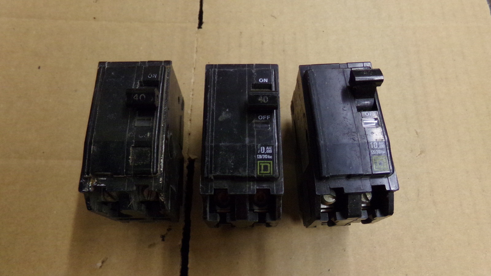Square D Circuit Breaker 2-Pole 40A, Lot of 3 *FREE SHIPPING*