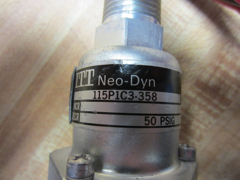 ITT Neo-Dyn 115P1C3-358 Pressure Switch 115P1C3358 Assy 2Q80