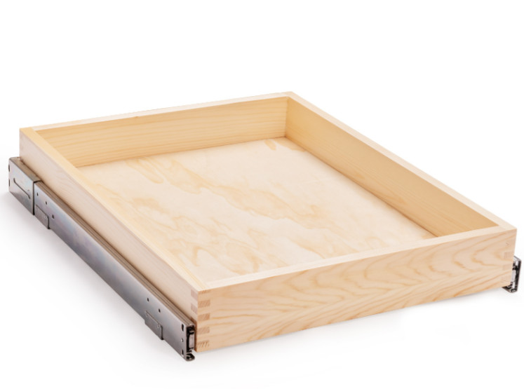 Mulush 26”W x 21”D x 3”H Pull Out Cabinet Drawer Soft Close Slide Out Wood