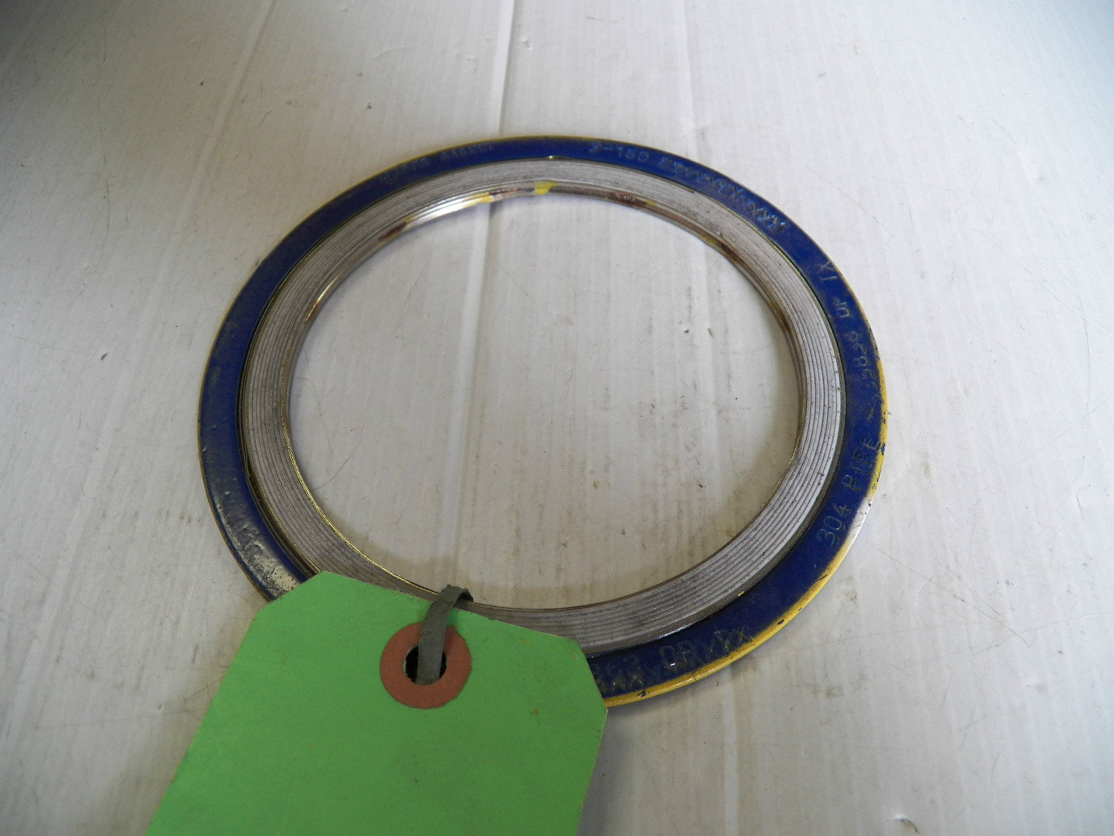 NEW LOT OF 6 MCMASTER FLANGE GASKET 3″ 44955K468 OD 5 3/4″ ID 4 1/2″ 3-150