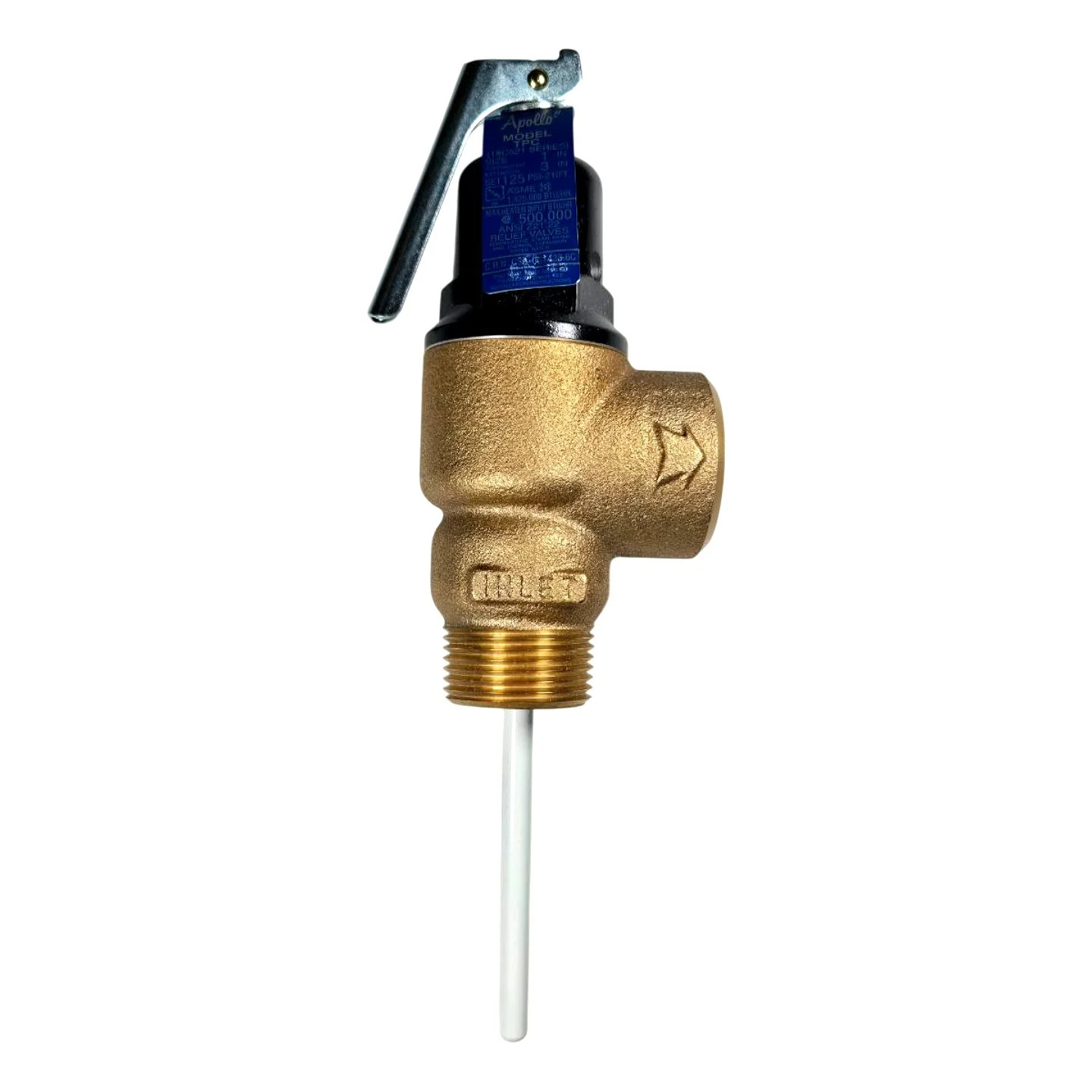 Apollo 18C5213125 1in 125 PSI T&P Bronze MNPT x FNPT Relief Valve