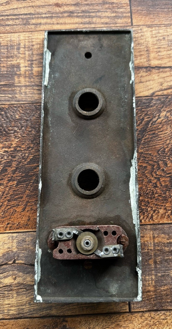 VINTAGE ELEVATOR CAST HALL CALL STATION BUTTON PANEL OTIS DOVER DETROIT UNKNOWN