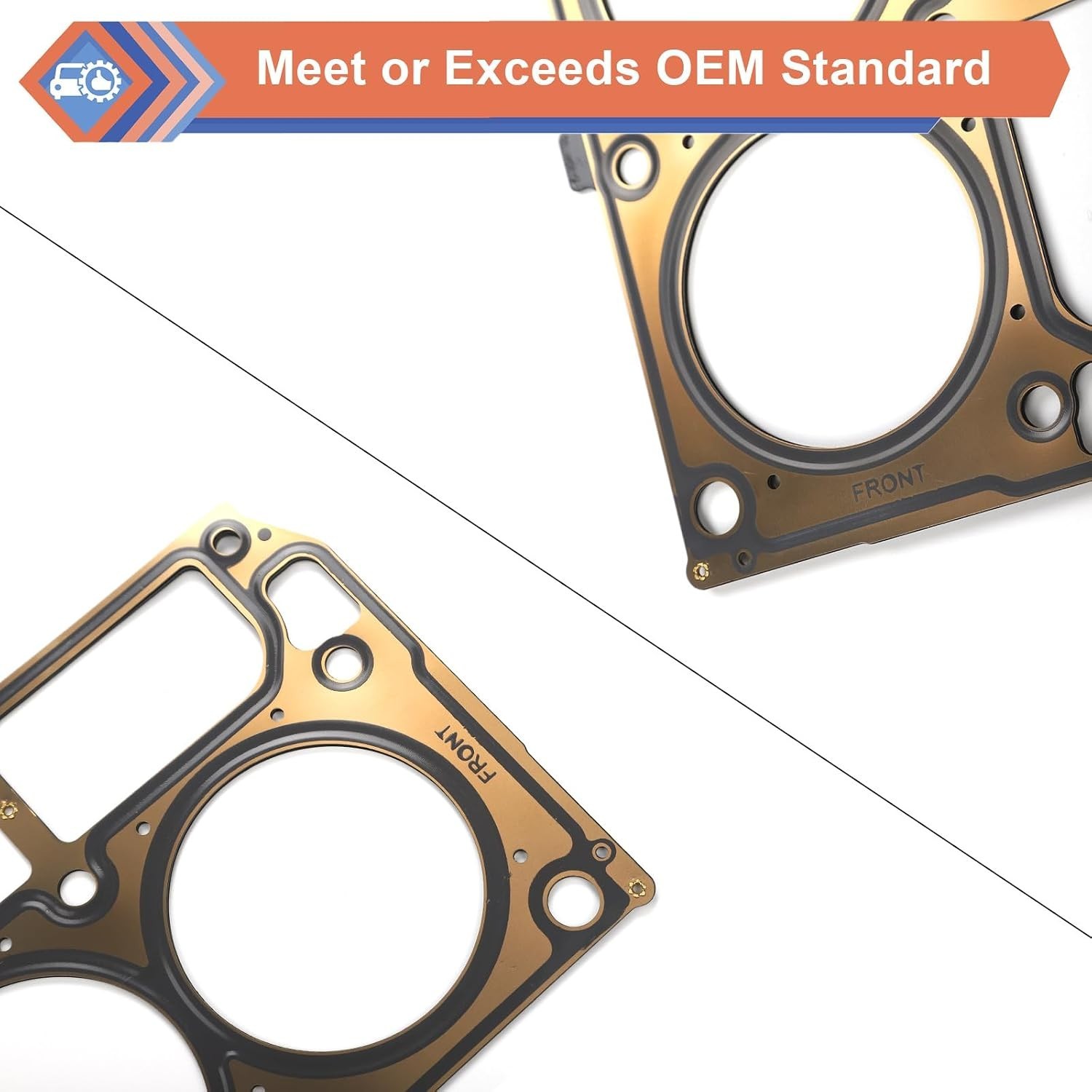 2 Pcs Cylinder Multi Layer Head Gasket for LS1 LS6 V8 4.8L 5.3L 5.7 Liter Eng