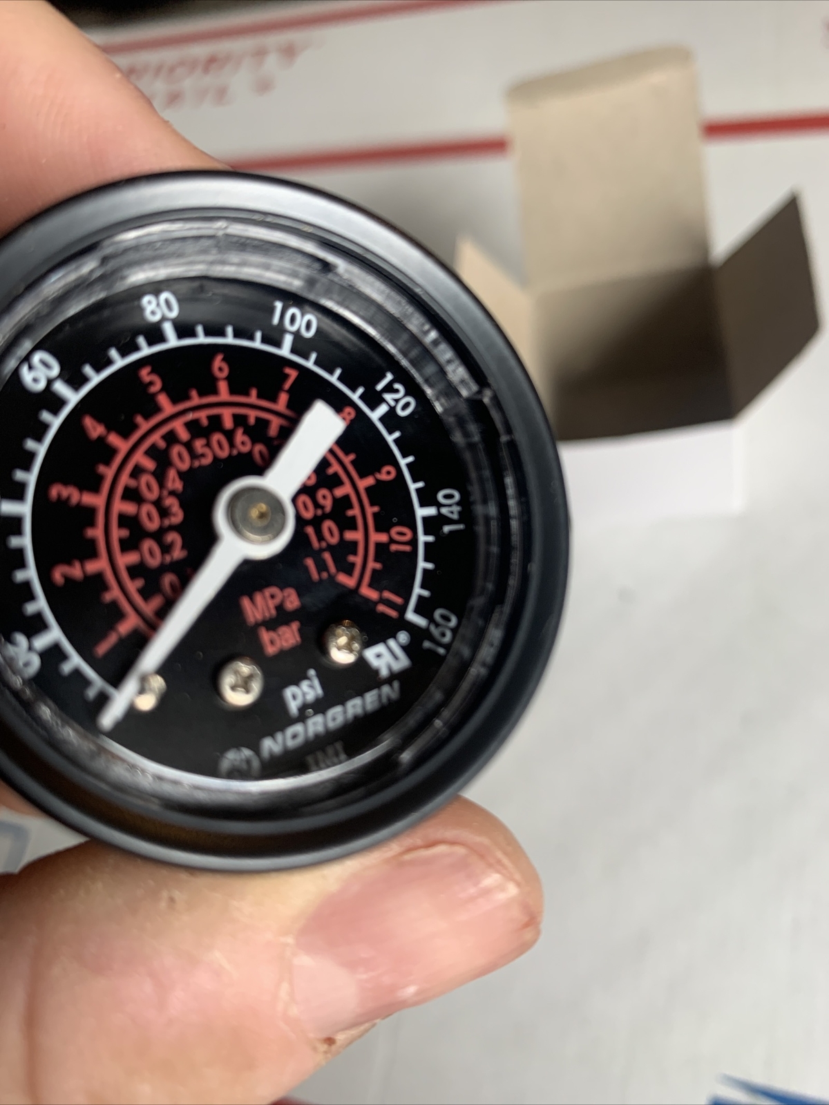 NORGREN 18-015-212 0-160PSI NEW MH25761 Air Pressure Gauge