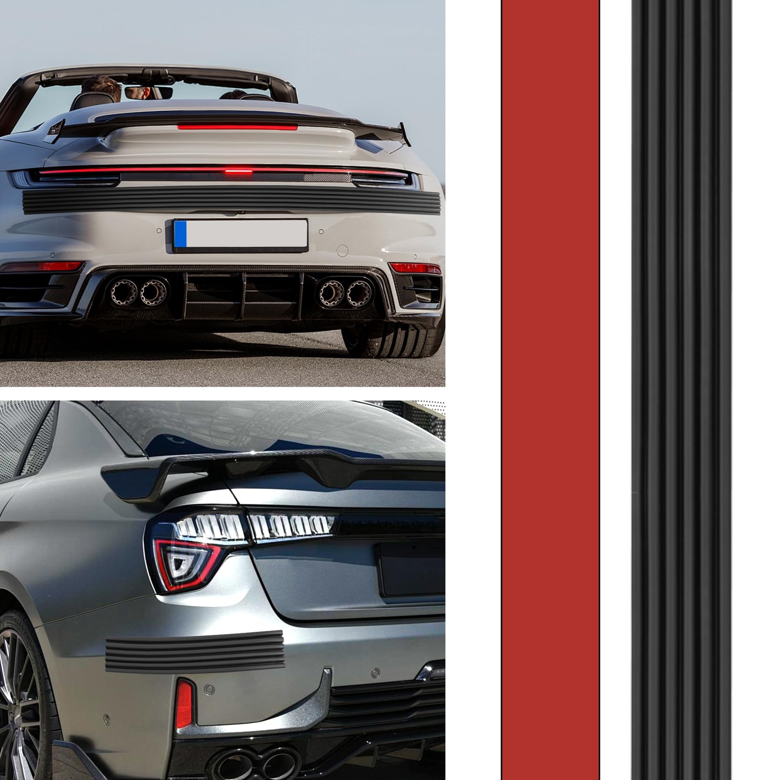 Rear Bumper Protector Guard Anti Scratch Adhesive Strip for Vehicles