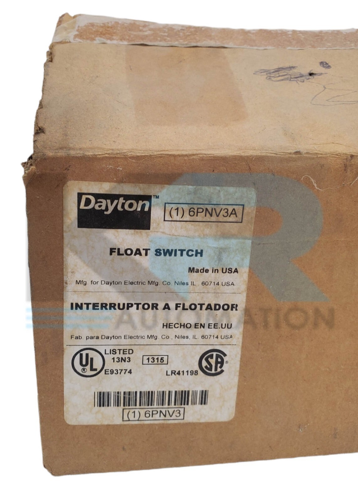 NEW Dayton 6PNV3A Mechanical Float Switch 115/230VAC 15 Amp 2HP 60Hz