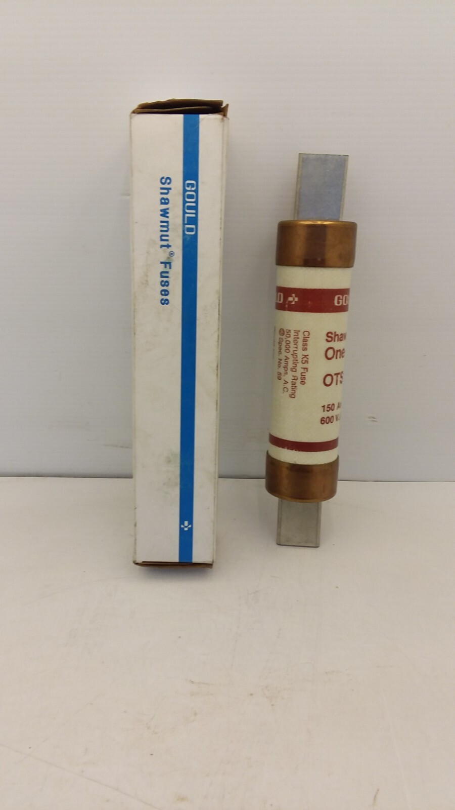 GOULD OTA150 CLASS K5 FUSE 150 AMPS 600V AC OR LESS SPEC #59 NIB