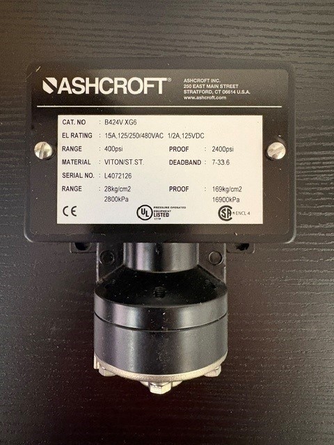Ashcroft Low Oil Pressure Switch 400 PSI B424VXG6 151600