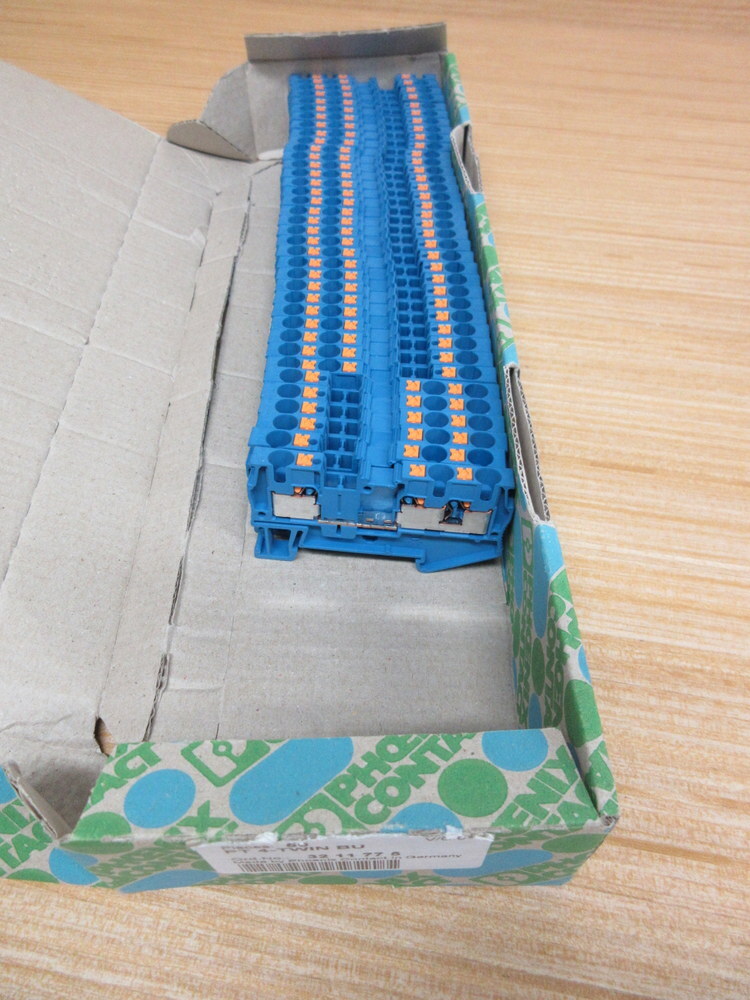 Phoenix Contact PT 4-TWIN BU Terminal Block 3211775 (Pack of 37)