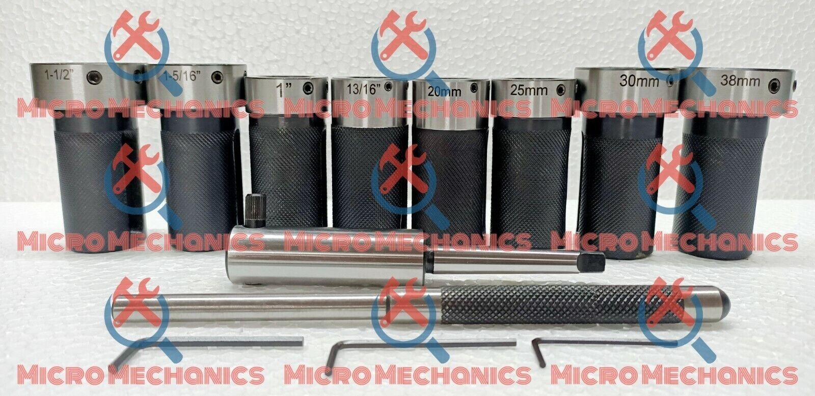 MT1 Die Holder Kit For Lathe Tailstock Morse Taper # 1 Sliding Action- Inch & MM