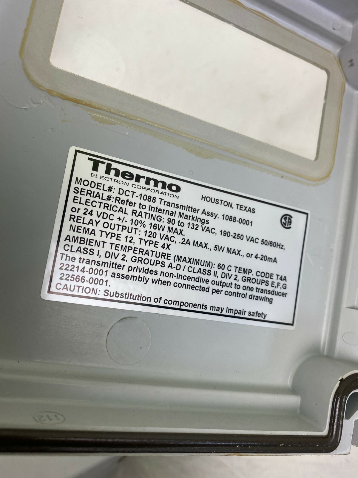 Thermo Electron Corporation DCT-1088 | Transmitter Assembly | Pre-Owned