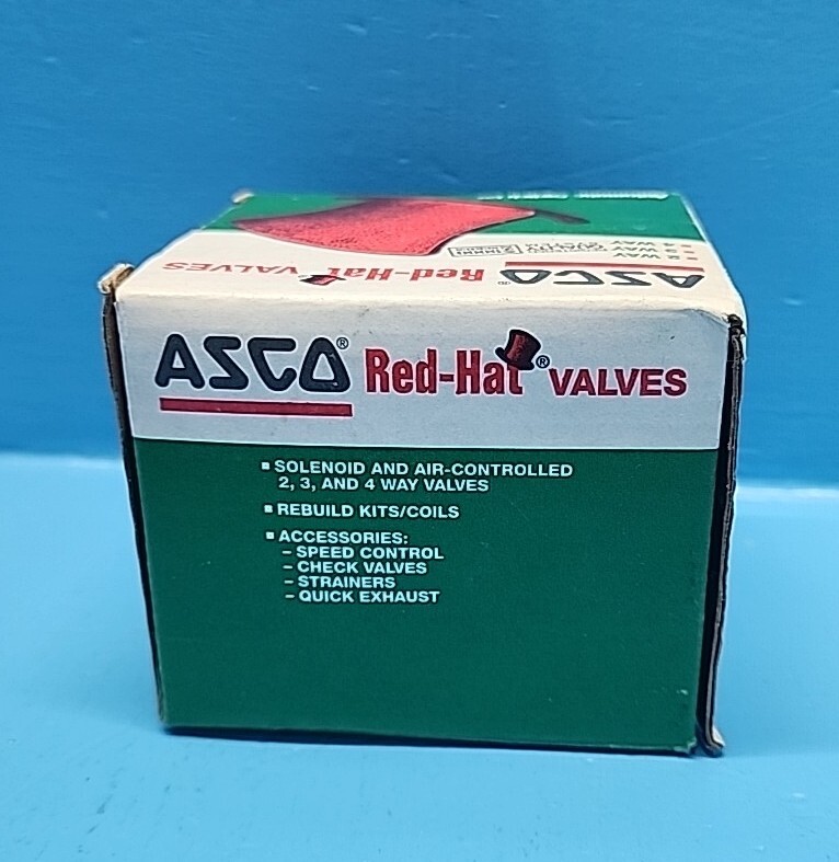 ASCO 8262G208 1/4”Pipe 90-100PSI 10.1WATTS Red Hat II Shut Off Valve