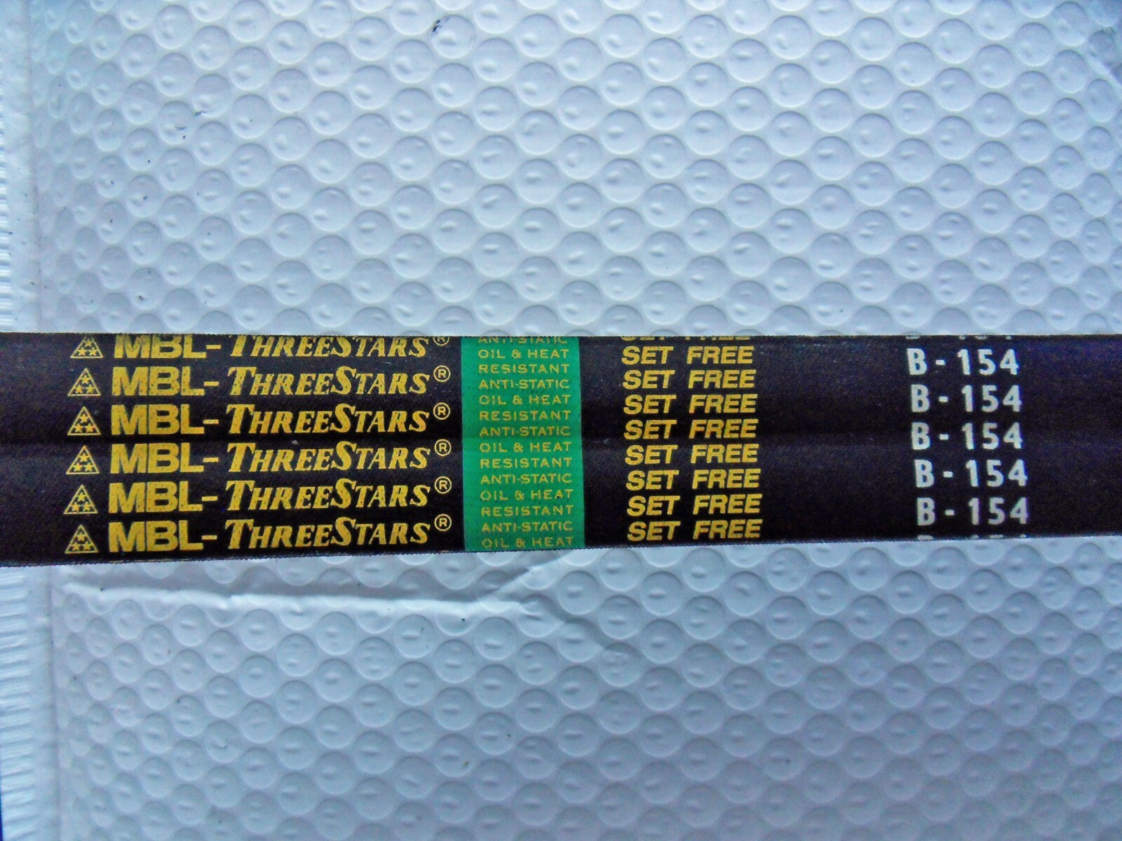New MBL-THREESTARS B-154 “SET FREE” Double V Belt Free US Shipping