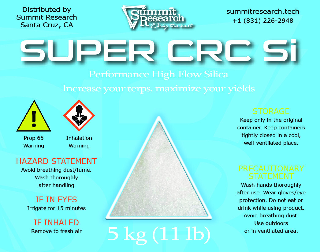 FREE SAMPLE Summit Research Super CRC Si. 2KG. High Flow Silica Filtration Aid
