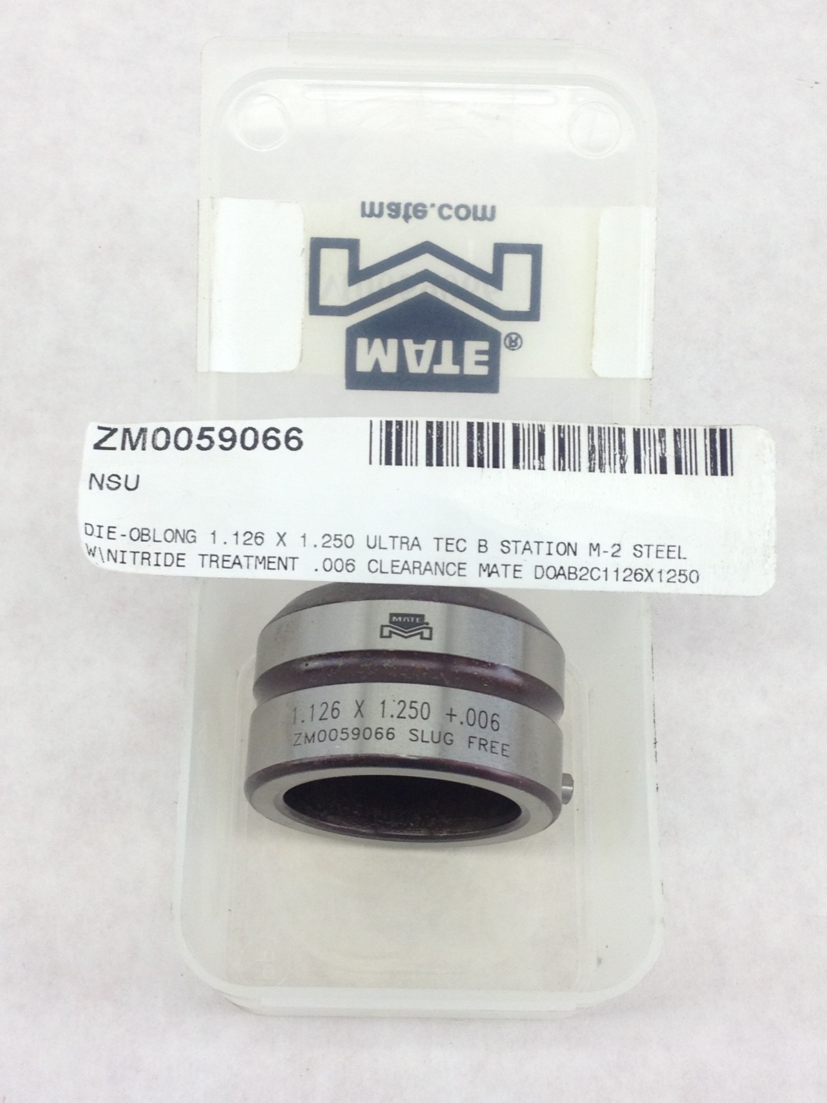 NEW! MATE PRECISION TOOLING D0AAB2C1126X1250 OBLONG DIE ZM0059066 (H157)