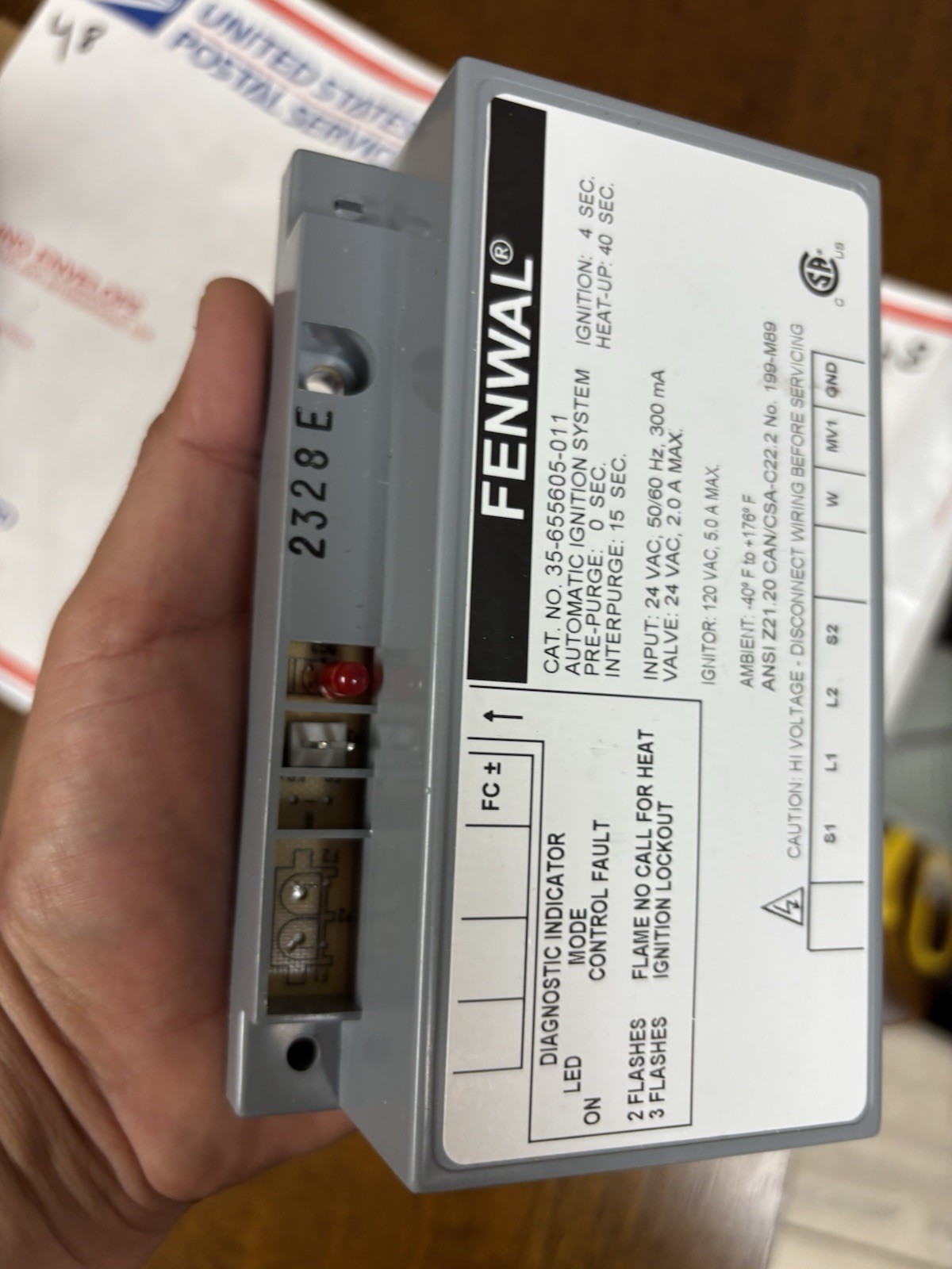 Fenwal 35-655605-011 Ignition Control 24v Hot Surface Ignition